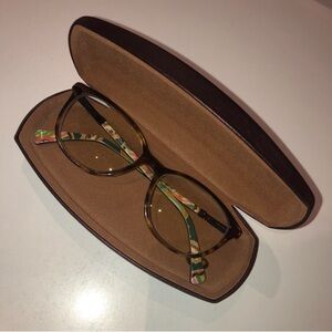 Shimmery brown or black glasses case!